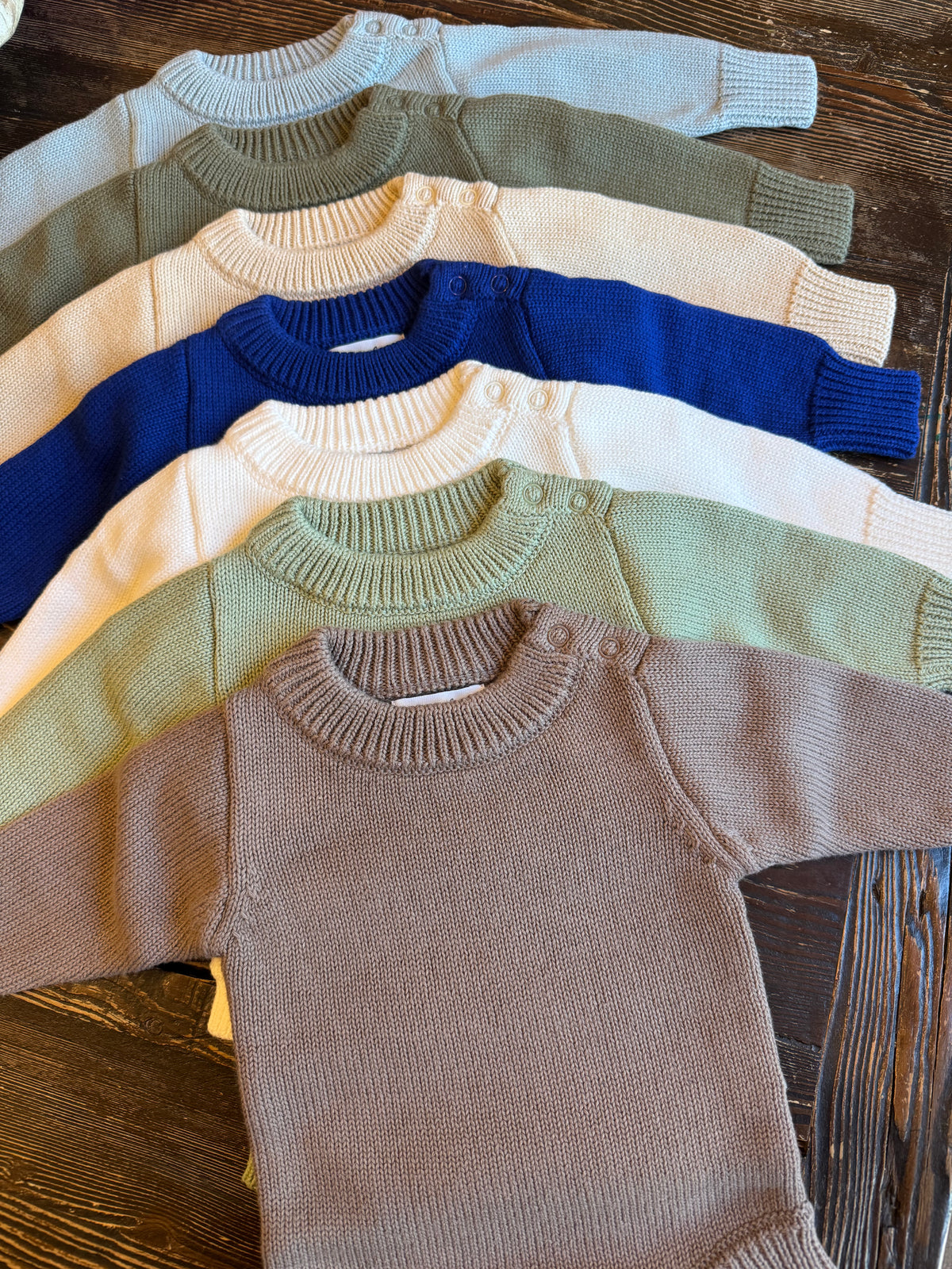 Long Sleeve Knit Non-Ruffle Romper (TTS)