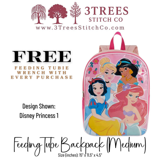 Disney Princess 1-Kid Friendly (Medium) - Feeding Tube Backpack