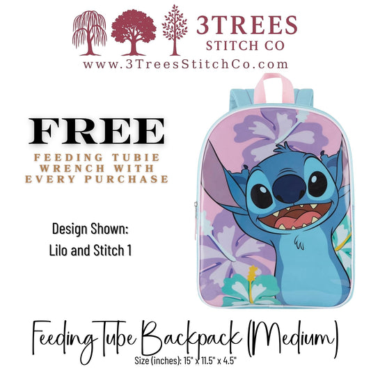 Lilo & Stitch-Kid Friendly (Medium) - Feeding Tube Backpack