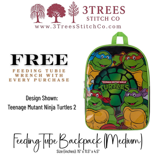 Ninja Turtles 2-Kid Friendly (Medium) - Feeding Tube Backpack