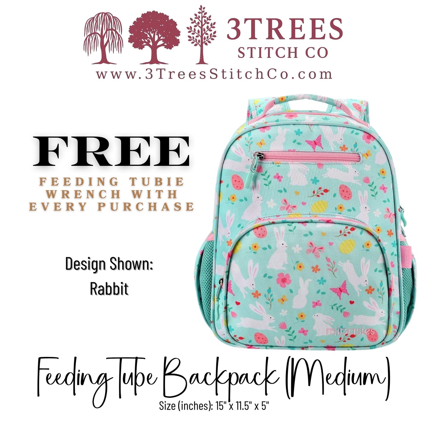 Rabbit-Kid Friendly (Medium) - Feeding Tube Backpack