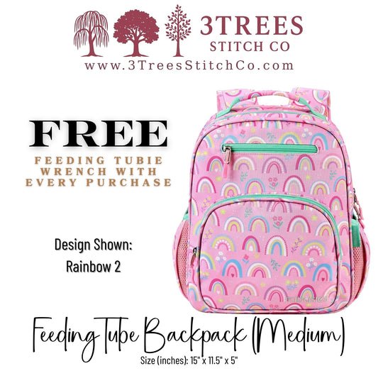 Rainbow 2-Kid Friendly (Medium) - Feeding Tube Backpack