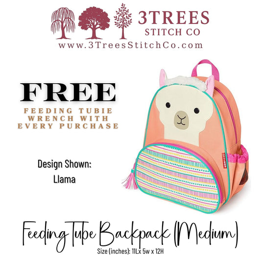 Llama-Kid Friendly (Medium) - Feeding Tube Backpack