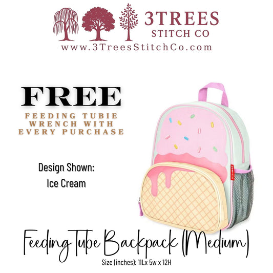 Ice Cream-Kid Friendly (Medium) - Feeding Tube Backpack