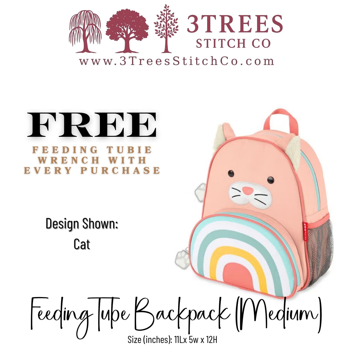 Cat-Kid Friendly (Medium) - Feeding Tube Backpack