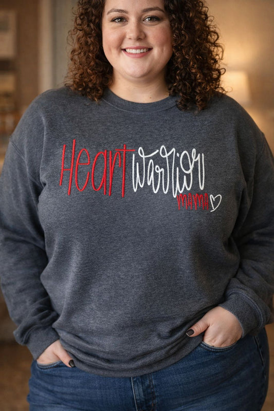 Heart Warrior Mama Crewneck