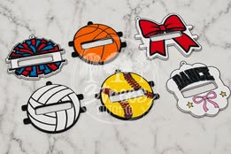 Custom 3D Sports Hair Bow Holder | 3D PRINTED