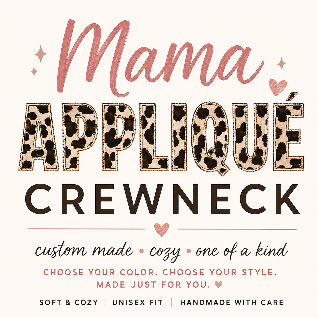 "MAMA" Applique Crewneck