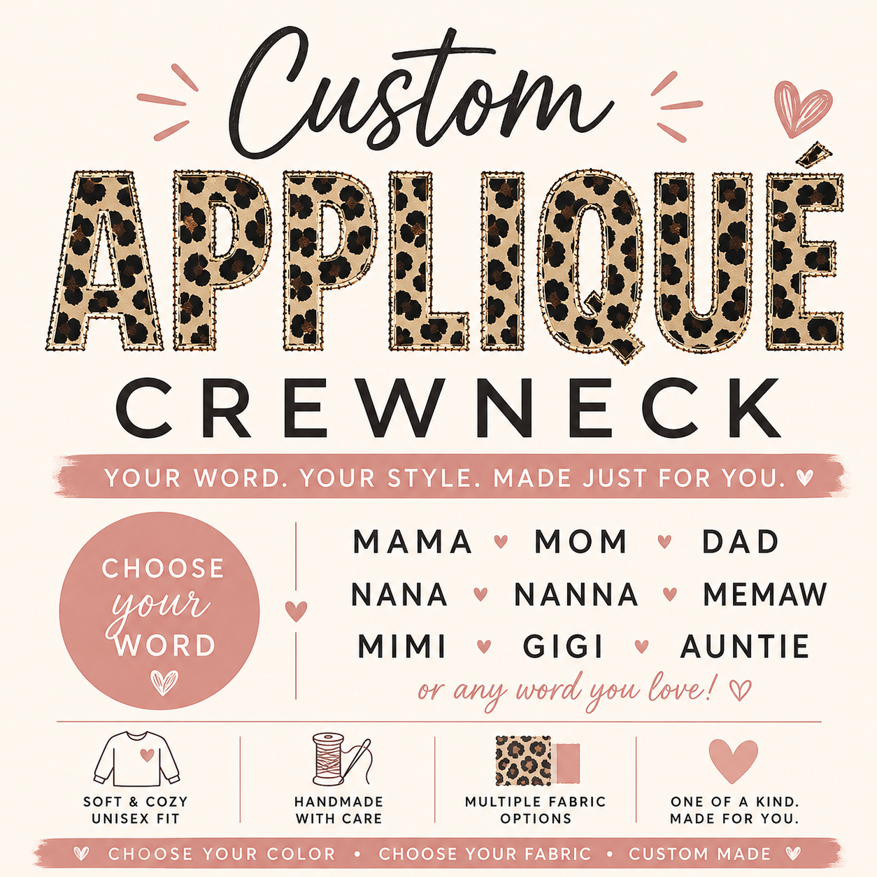 Custom Applique Crewneck