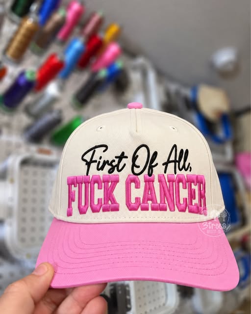 Fuck Cancer embroidered baseball hat