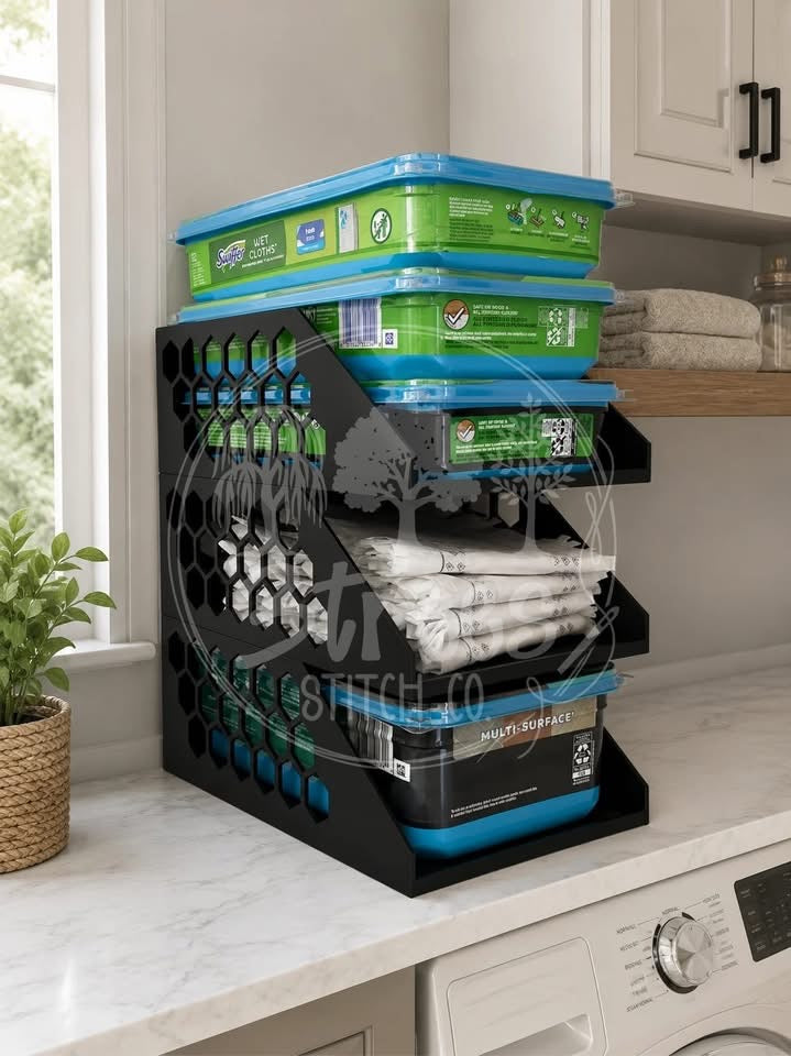 Swiffer Cleaning Supplies Stacking Storage Bin