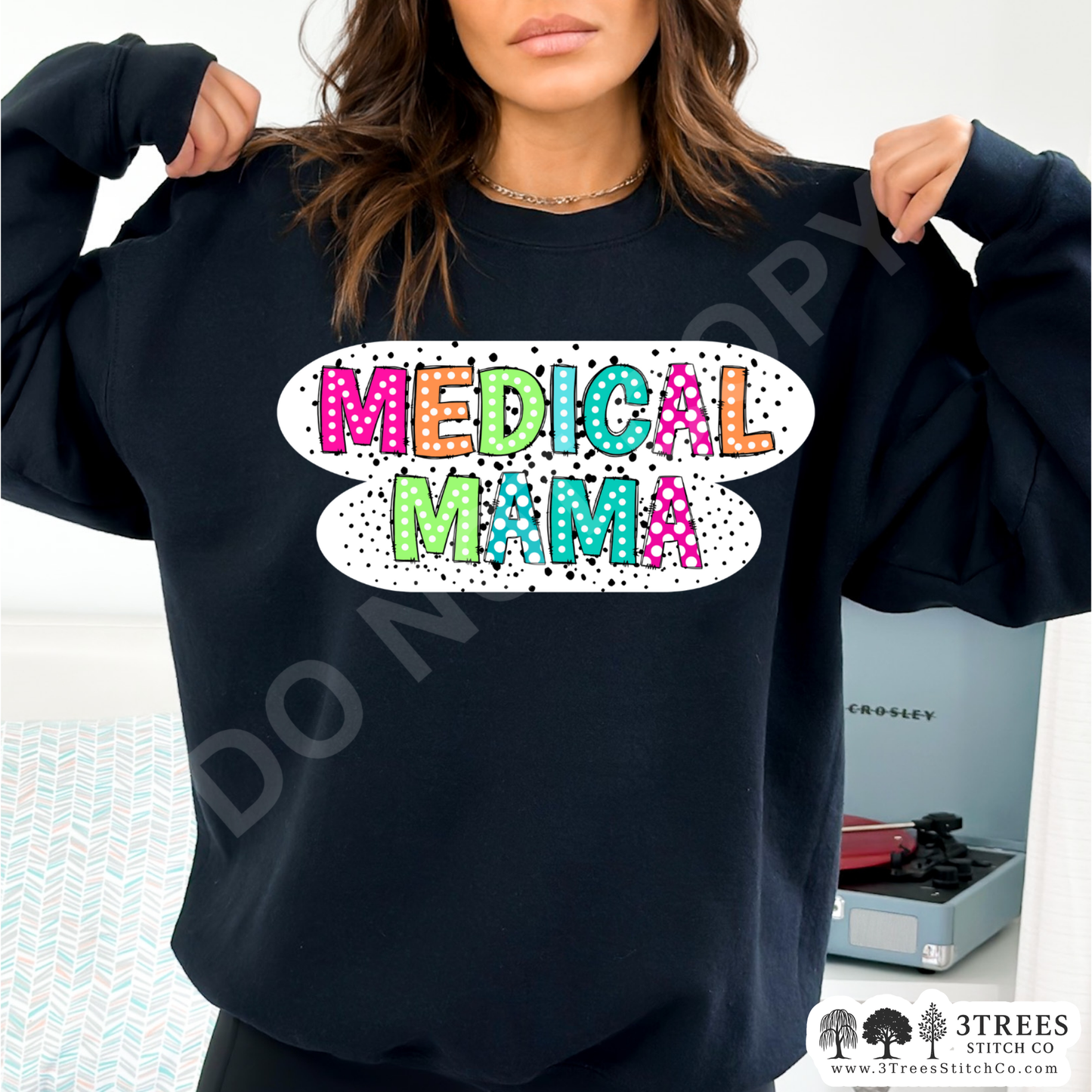 Medical Mama Neon Doodle