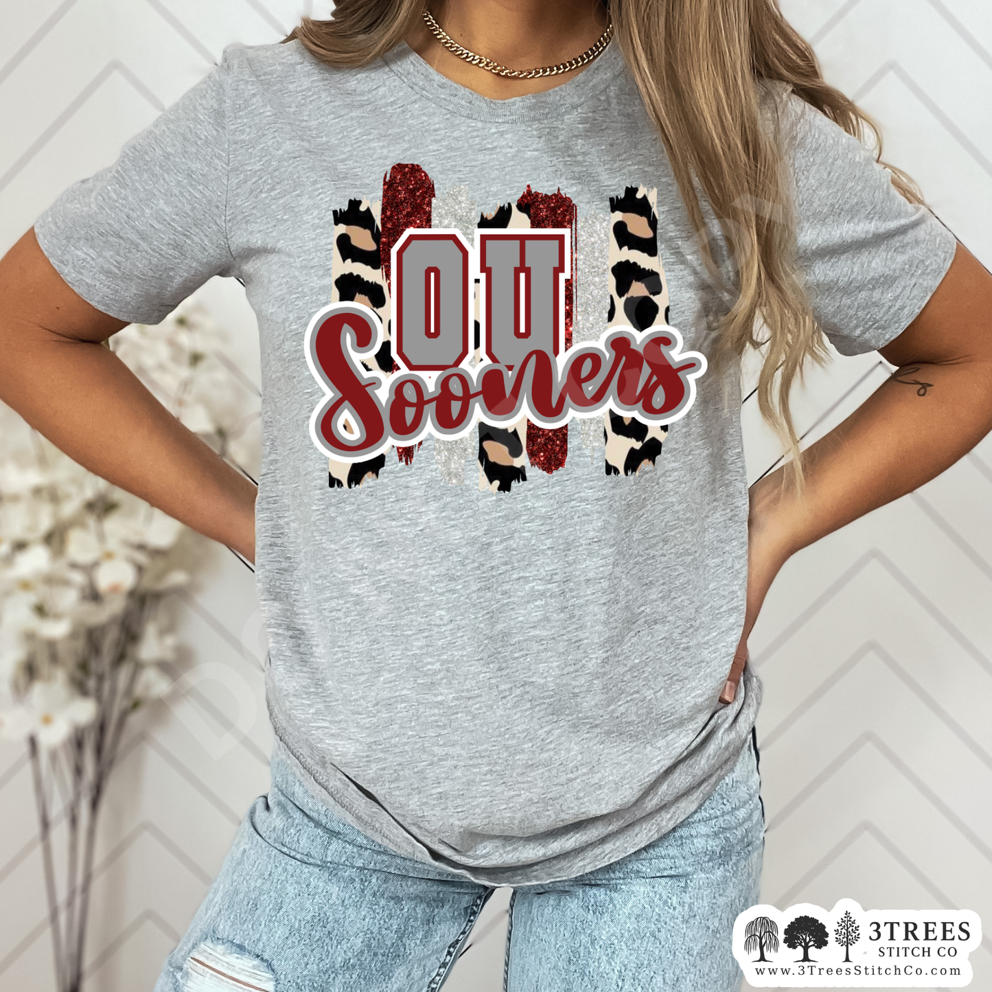 Oklahoma Sooners Cheetah Brush
