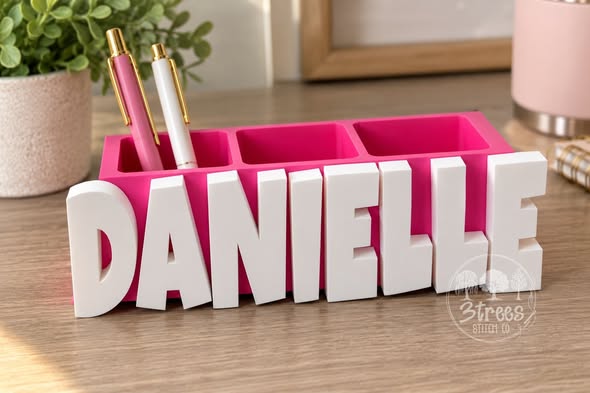 Personalized 3D Printed Desk Organizers