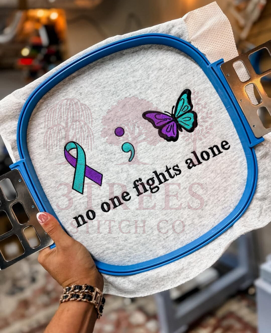 "no one fights alone" Sweatshirt