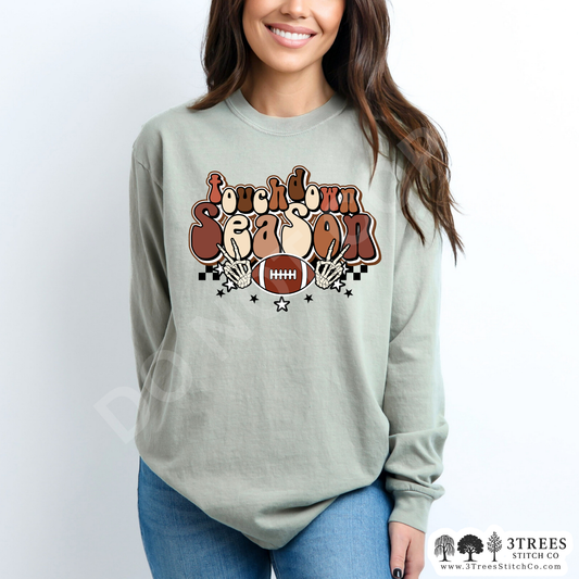 Touchdown Season Skelly Peace Sign