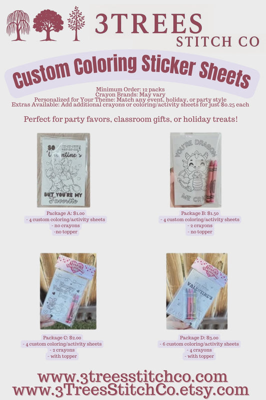 Party Pack Coloring Sticker Sheets