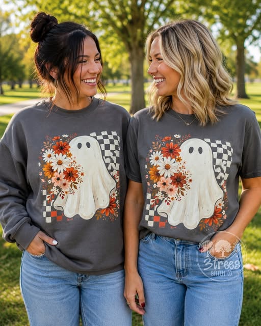 FLOWER BOO | DTF PRINTED GRAPHIC APPAREL