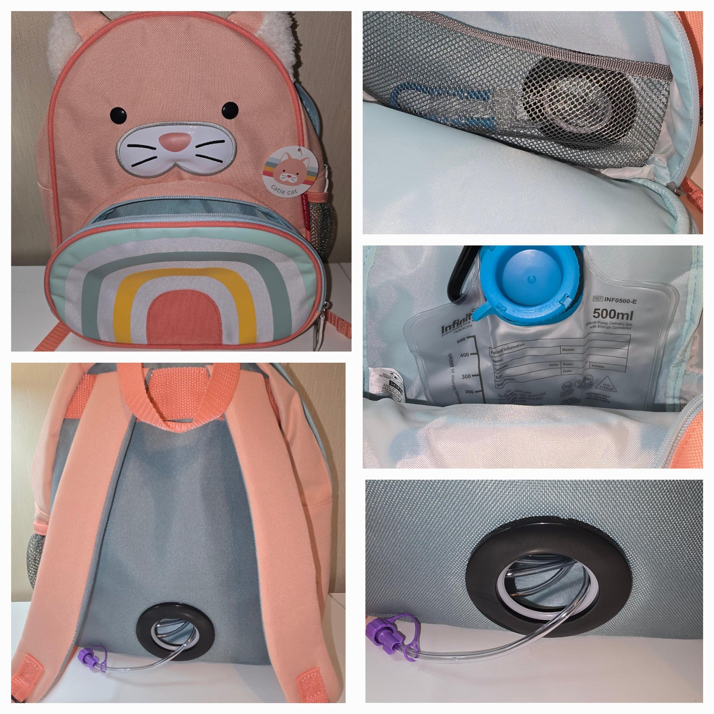Kid Friendly (Medium) - Feeding Tube Backpack
