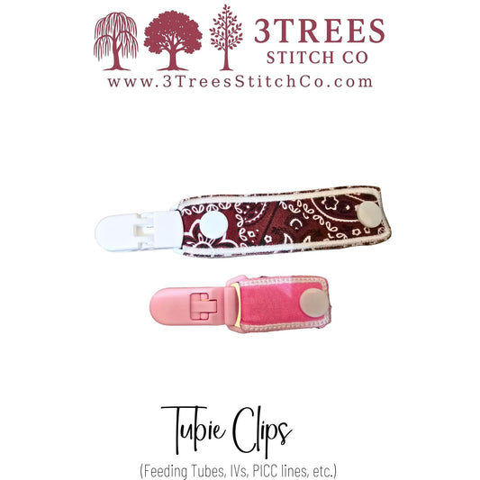 Tubie Clips for Feeding Tubes | G-Tube & GJ-Tube Accessories | Alligator Clip Holder | Available in 1, 3, or 6 Packs