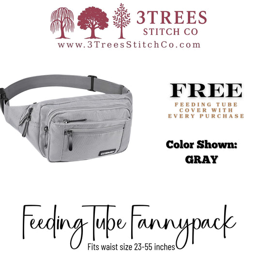 Feeding Tube Fannypack - Infinity Pump Bag for GTube, GJ Tube, PEG Tube (Men & Women)
