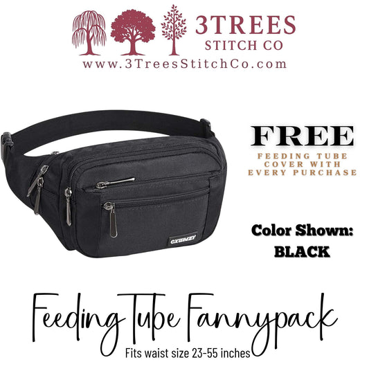 Feeding Tube Fannypack - Infinity Pump Bag for GTube, GJ Tube, PEG Tube (Men & Women)