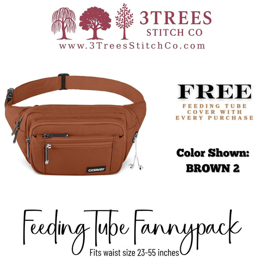 Feeding Tube Fannypack - Infinity Pump Bag for GTube, GJ Tube, PEG Tube (Men & Women)