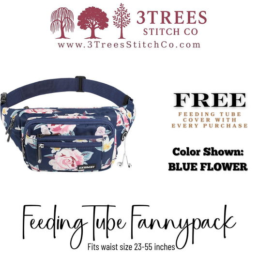 Feeding Tube Fannypack - Infinity Pump Bag for GTube, GJ Tube, PEG Tube (Men & Women)