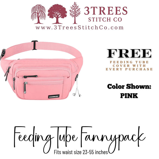Feeding Tube Fannypack - Infinity Pump Bag for GTube, GJ Tube, PEG Tube (Men & Women)