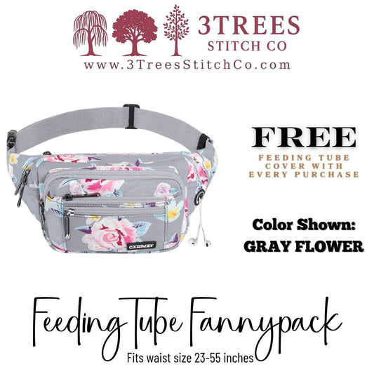 Feeding Tube Fannypack - Infinity Pump Bag for GTube, GJ Tube, PEG Tube (Men & Women)