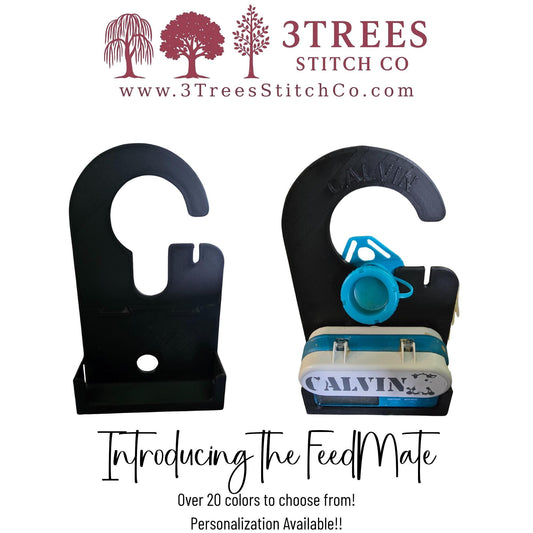 FeedMate Infinity Pump Hanger – Self-Standing or Hanging | Holds 500mL Bag | Over 20 Colors | Optional Name Personalization