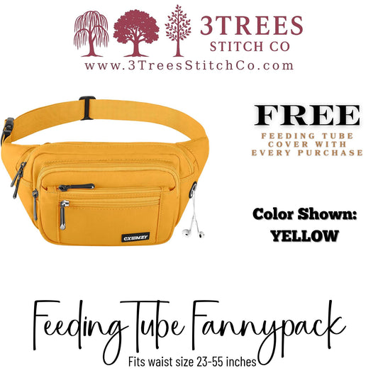 Feeding Tube Fannypack - Infinity Pump Bag for GTube, GJ Tube, PEG Tube (Men & Women)