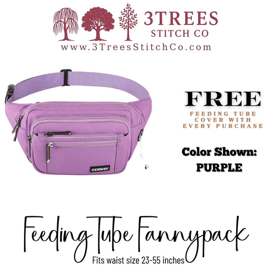 Feeding Tube Fannypack - Infinity Pump Bag for GTube, GJ Tube, PEG Tube (Men & Women)