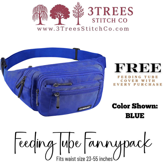 Feeding Tube Fannypack - Infinity Pump Bag for GTube, GJ Tube, PEG Tube (Men & Women)