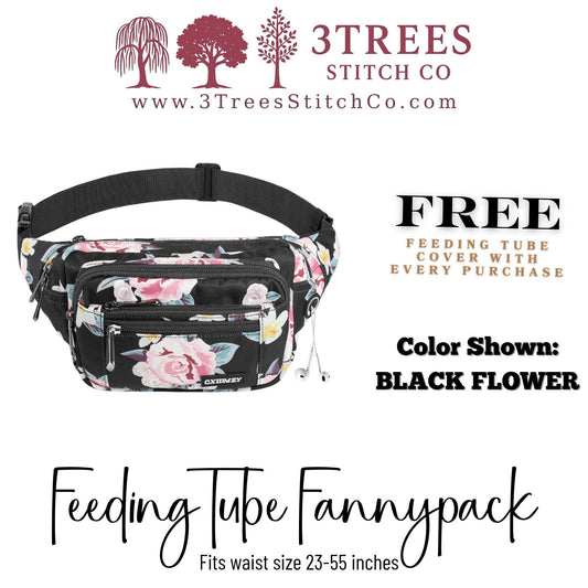 Feeding Tube Fannypack - Infinity Pump Bag for GTube, GJ Tube, PEG Tube (Men & Women)