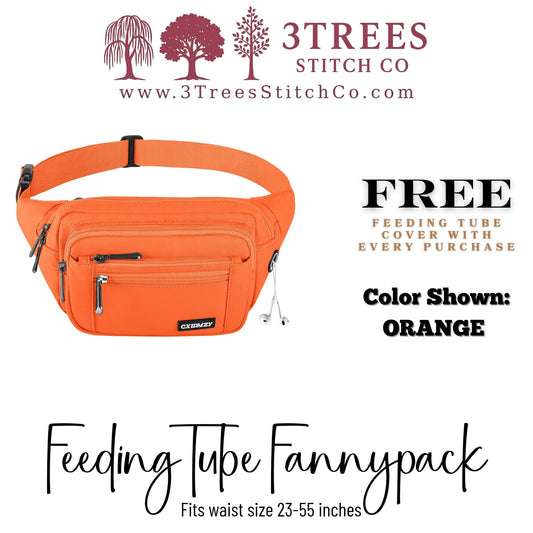 Feeding Tube Fannypack - Infinity Pump Bag for GTube, GJ Tube, PEG Tube (Men & Women)