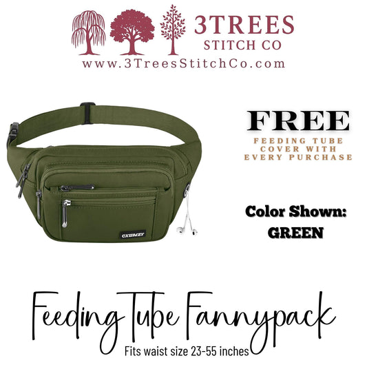 Feeding Tube Fannypack - Infinity Pump Bag for GTube, GJ Tube, PEG Tube (Men & Women)