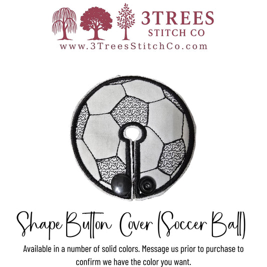 Soccer Ball Shape - Gtube GJtube Peg Tube Feeding Tube - Button Covers