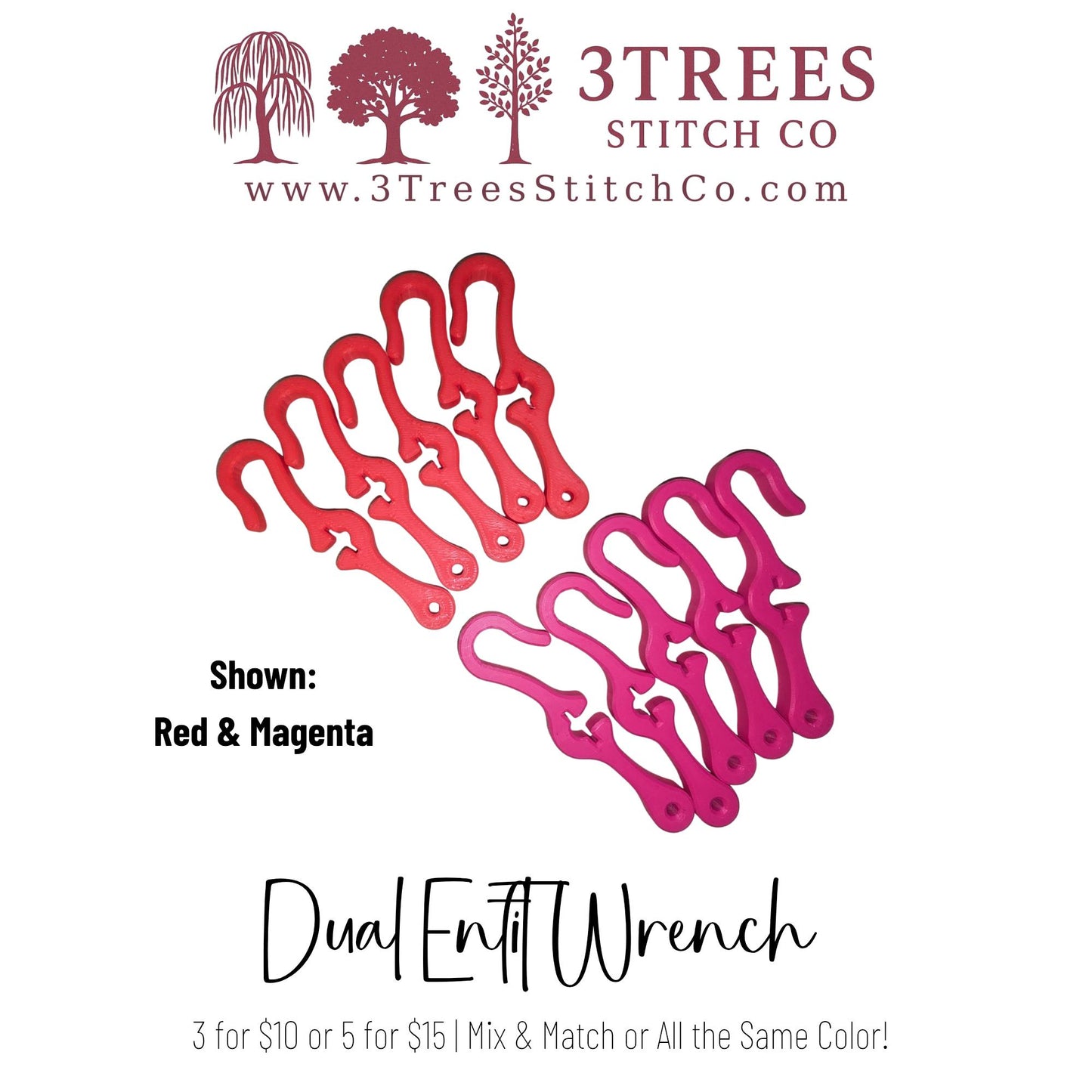 Dual Enfit Wrench – Feeding Tube Tool with Hook - 3 for 10 or 5 for 15