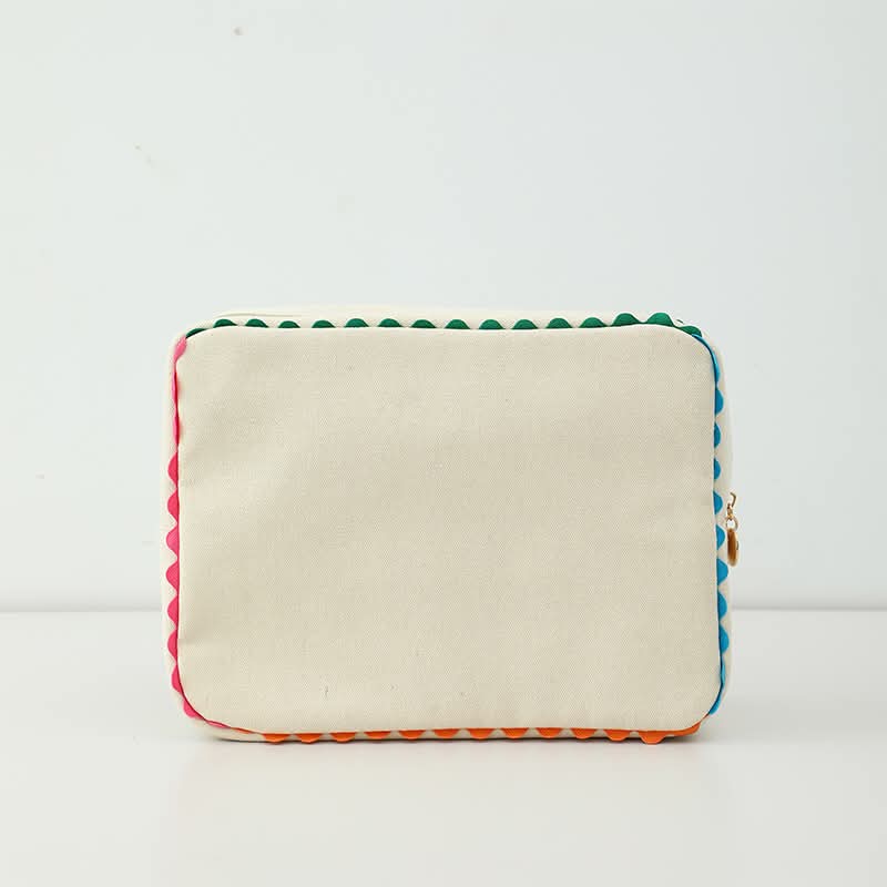 PRE-ORDER Canvas Tote Bag/Cosmetic Bag (Ric Rac Trim)