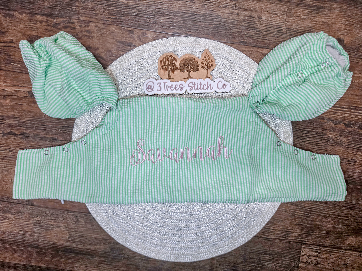 Seersucker Puddle Jumper Cover - Monogrammed Swim Float Cover for Kids