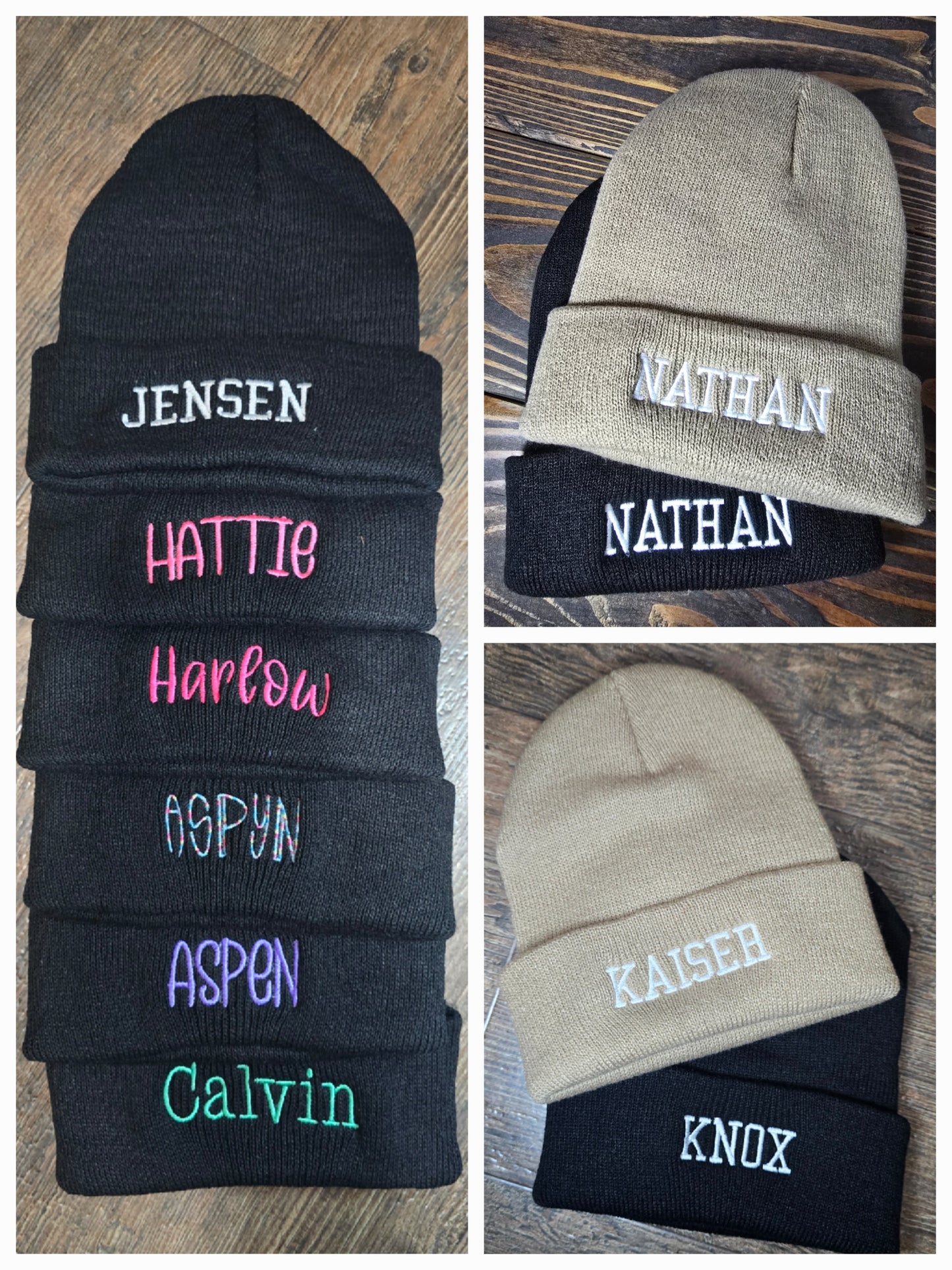 Personalized Embroidered Beanie – Custom Name