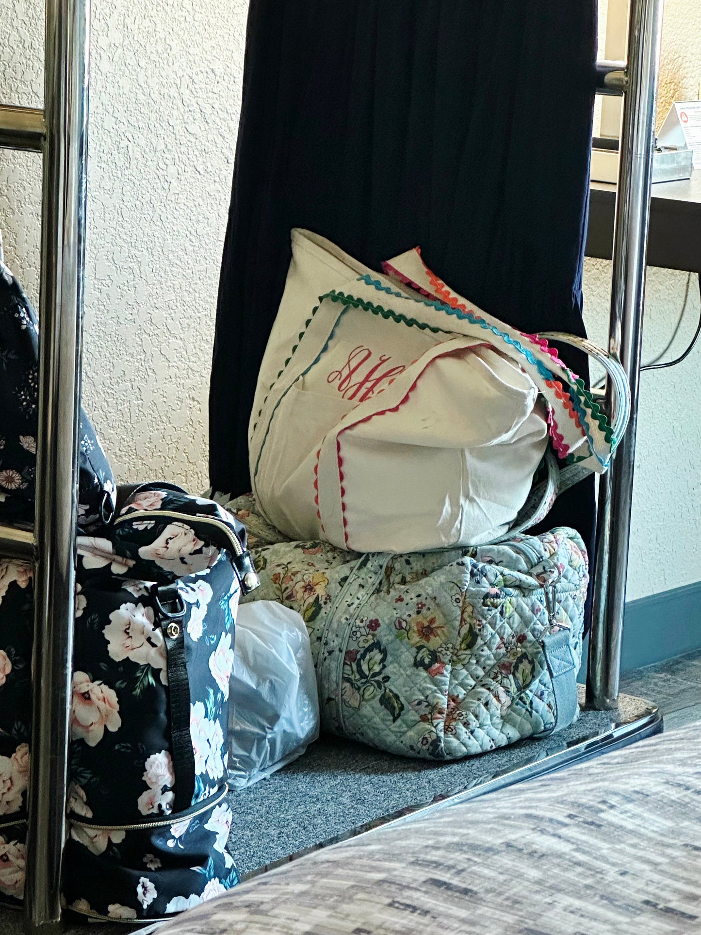 PRE-ORDER Canvas Tote Bag/Cosmetic Bag (Ric Rac Trim)