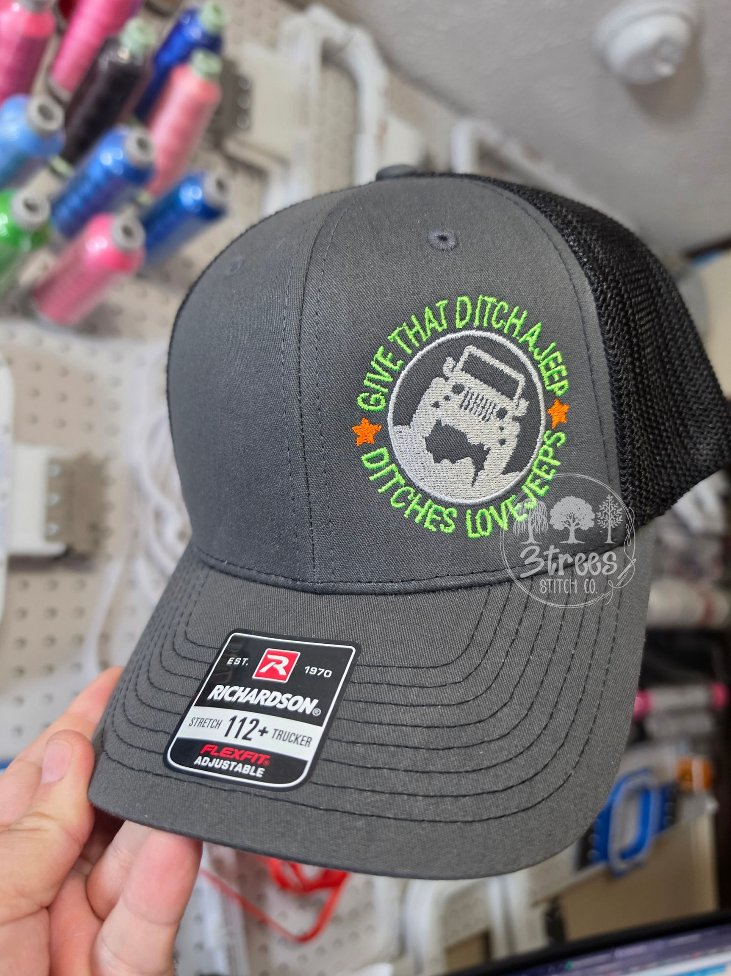 Ditches Love Jeeps Embroidered Jeep Hat