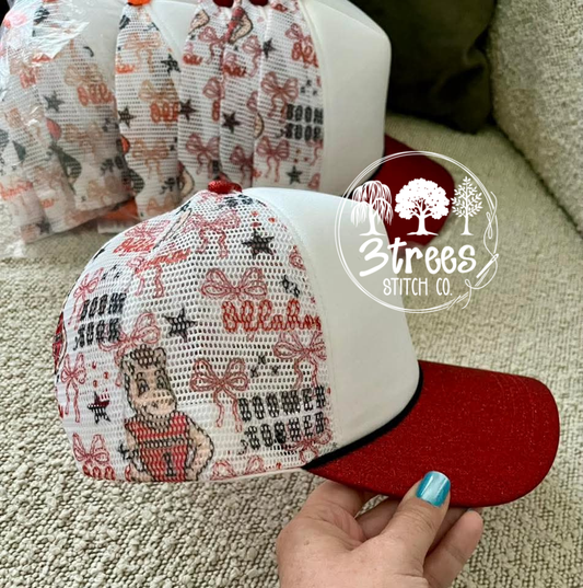 Oklahoma "Boomer Sooner" Mesh Print Hat