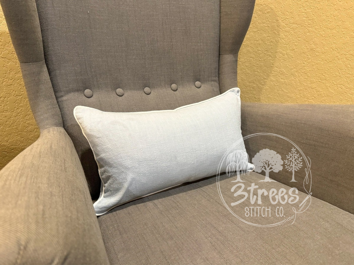 Personalized Embroidered Piped Pillow Cover | Custom Name, Monogram or Initial Throw Pillow | Nursery, Kids Room & Home Decor